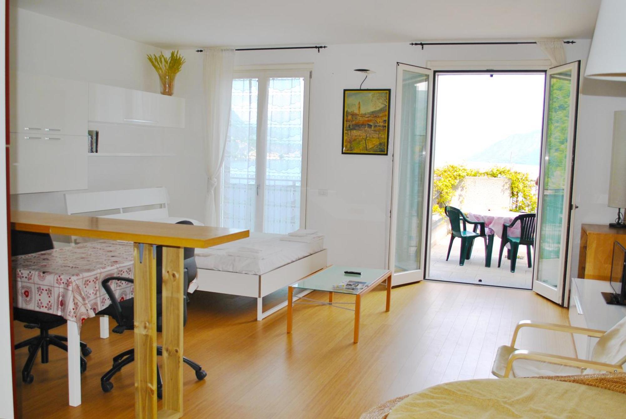 Studio Apartment Open Space With Terrace Argegno Dış mekan fotoğraf